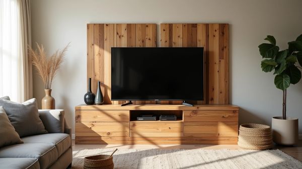 Des meubles tv en bois recyclé qui subliment votre intérieur